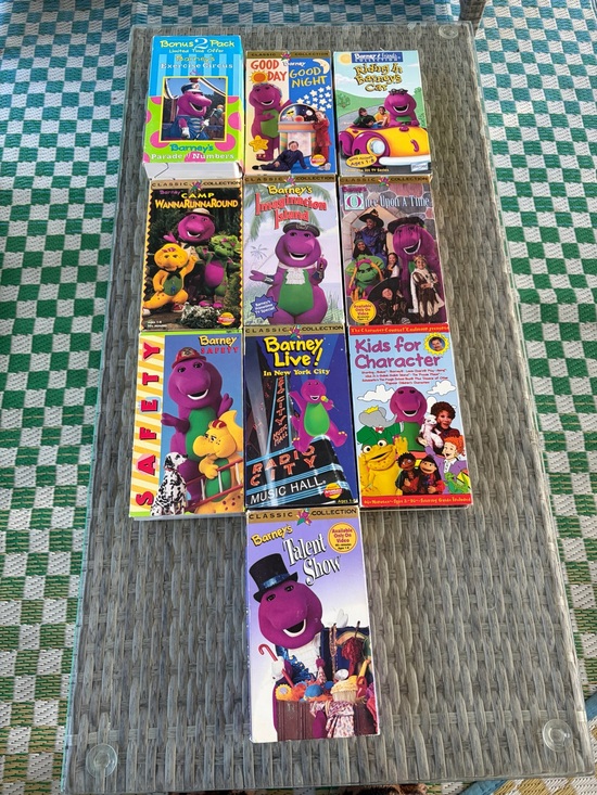 Barney Other - SOLD Barney Vintage Bundle of Eleven 90’s VHS Tapes